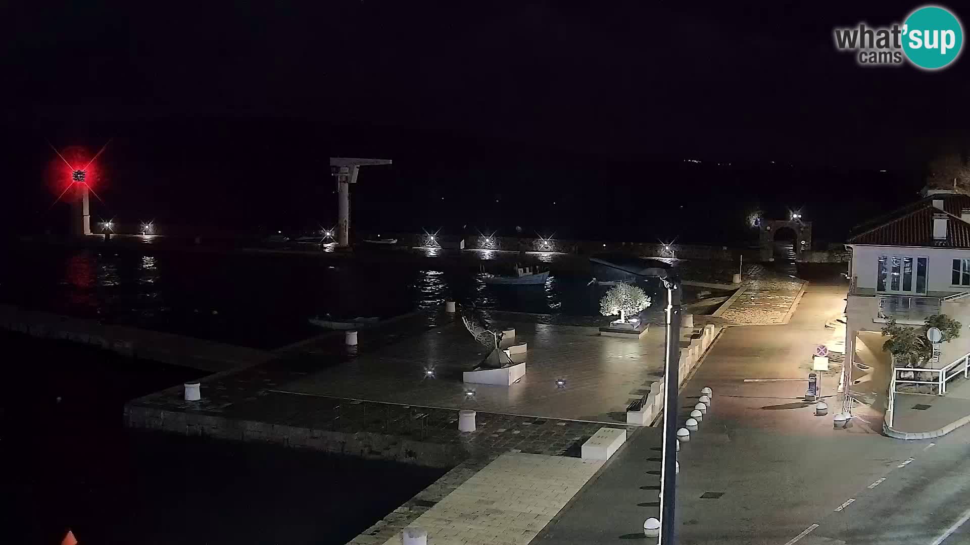 Webcam Senj – Panoramablick auf die Riva Senj