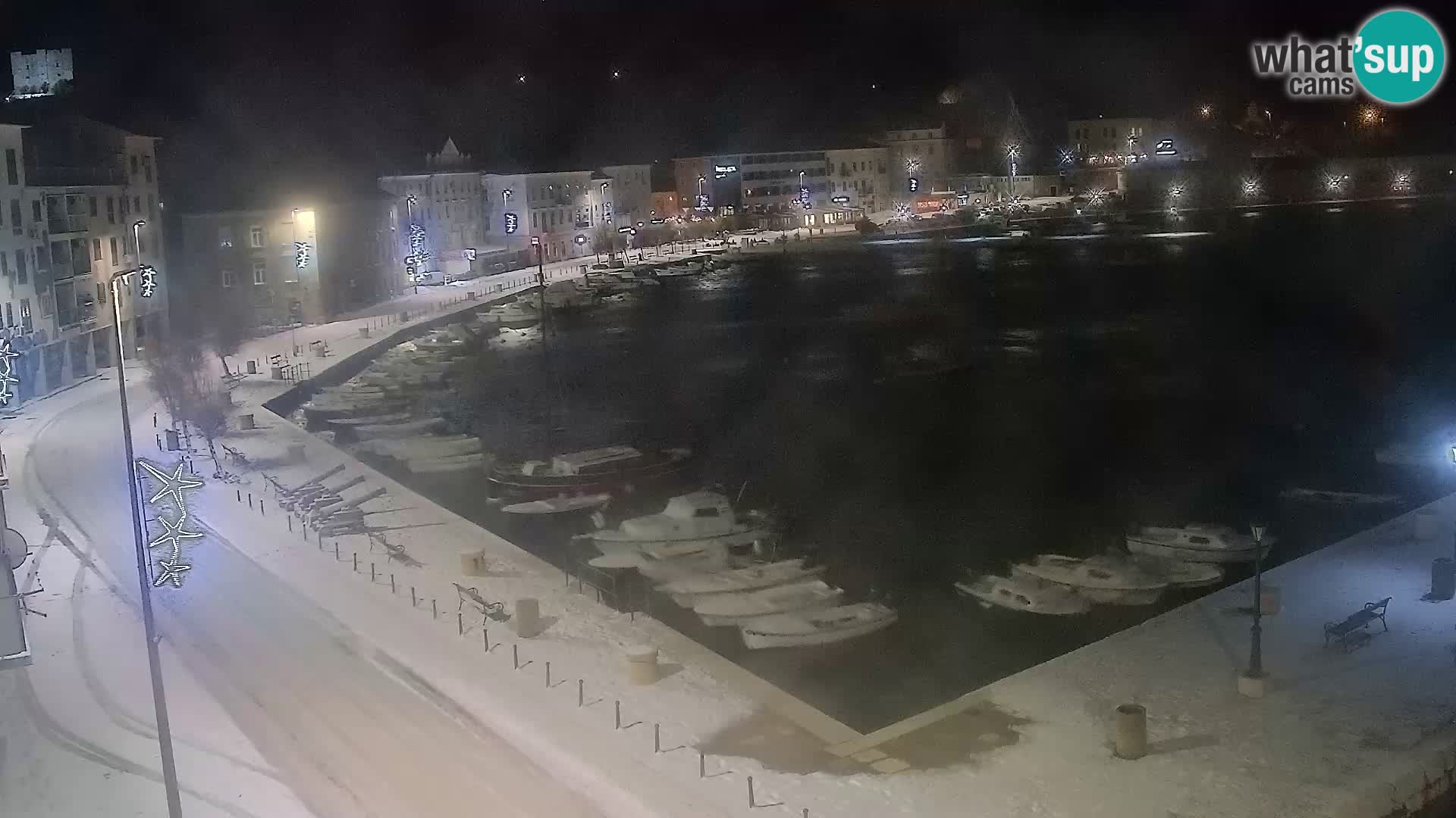 Senj Spletna kamera – pogled na obalo Senja