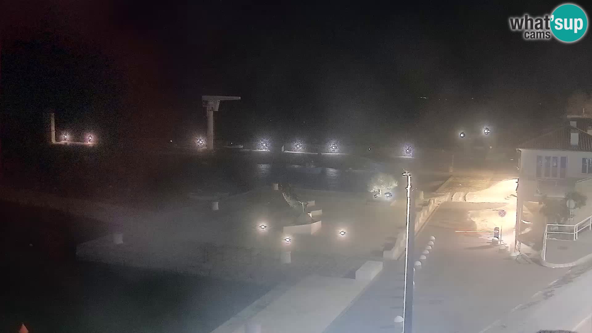 Webcam Senj – Panoramablick auf die Riva Senj