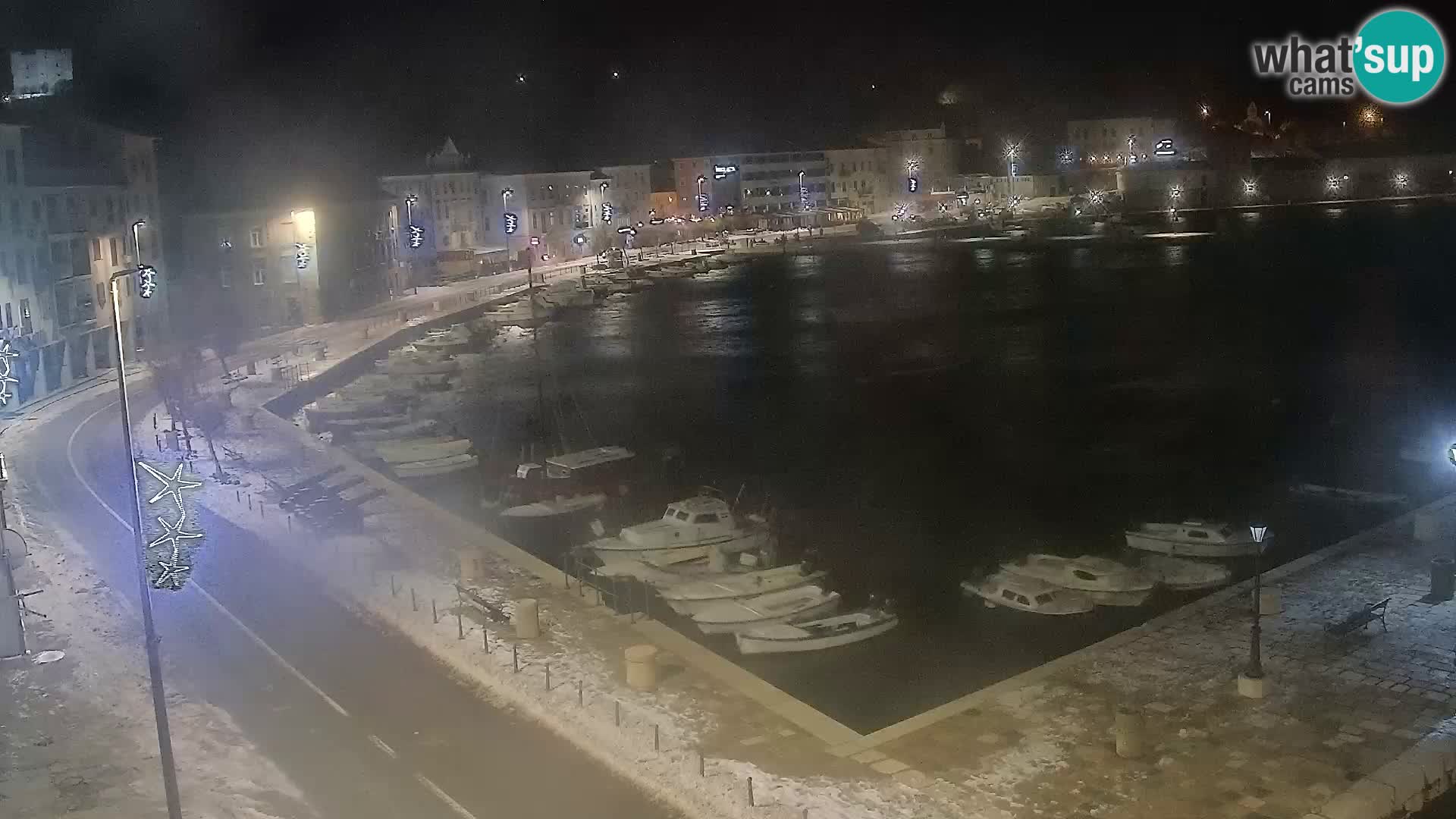 Senj Spletna kamera – pogled na obalo Senja