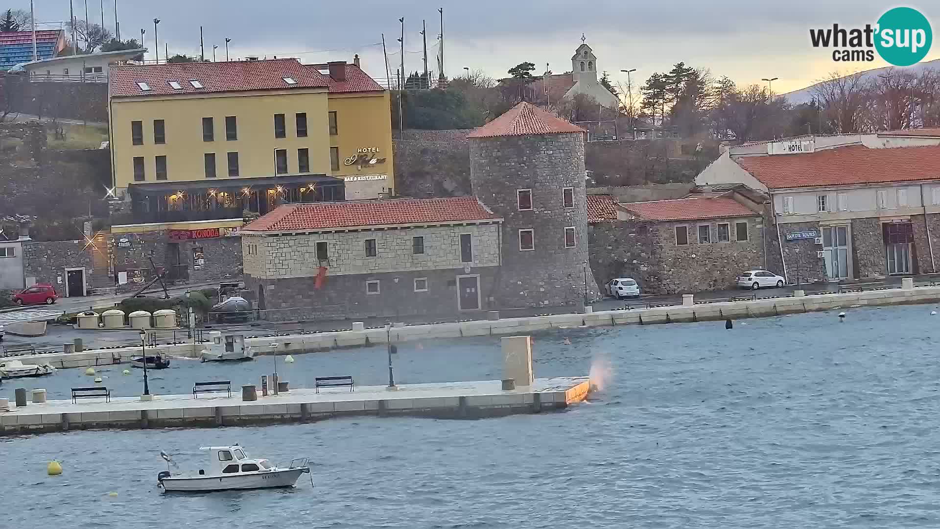 Webcam Segna – Panorama dell’lungomare di Senj