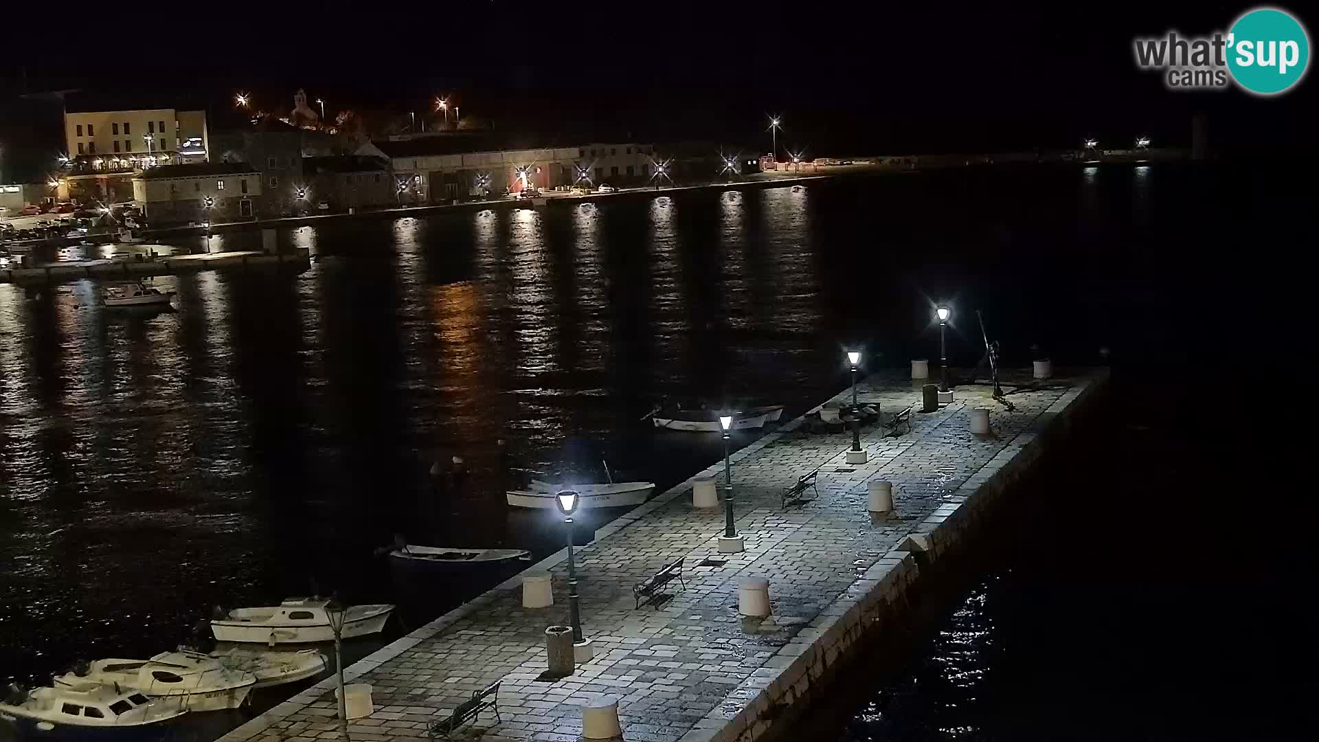 Livecam Senj – Vue panoramique de Senj riva