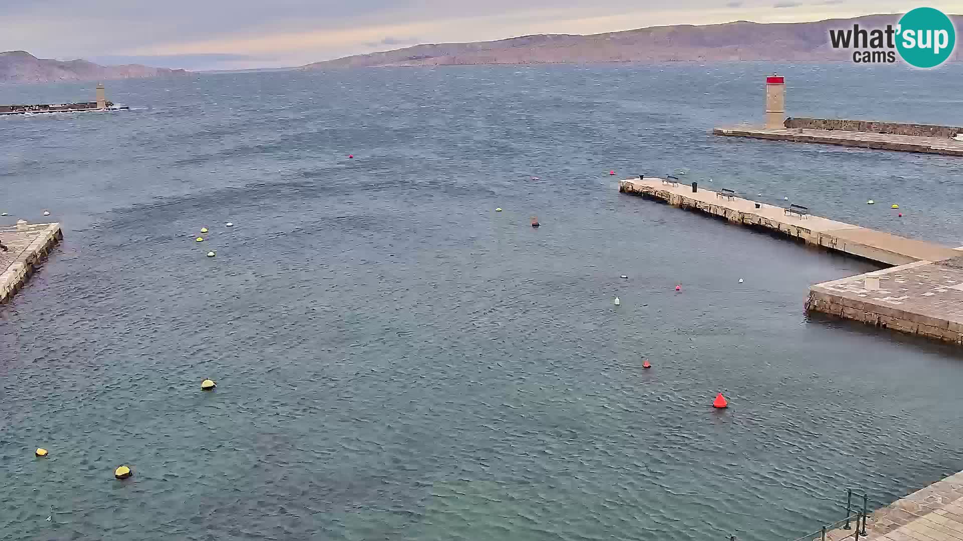 Senj camera en vivo – Vista panorámica de Senj riva
