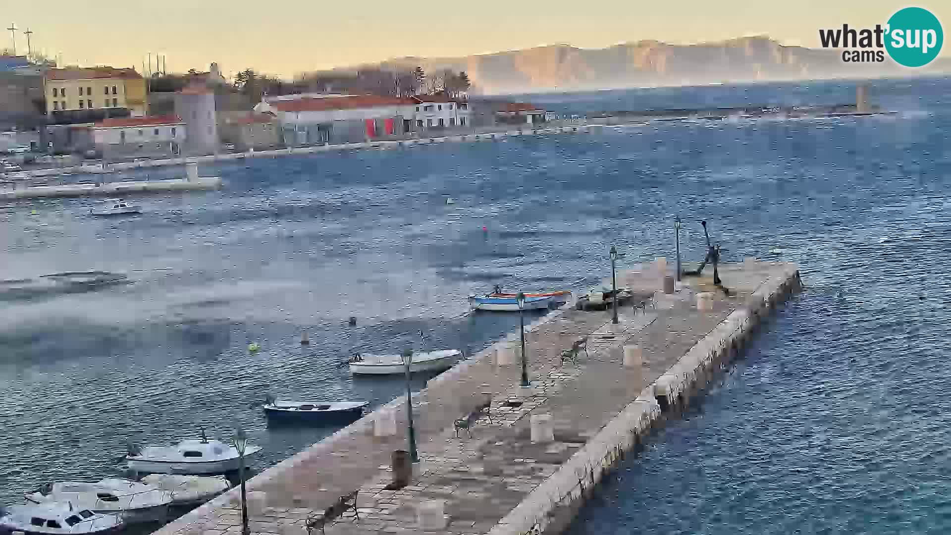 Senj Spletna kamera – pogled na obalo Senja