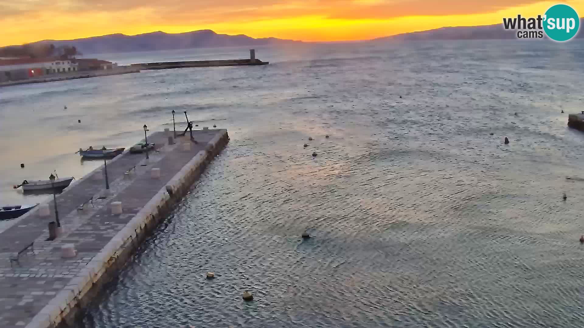 Senj camera en vivo – Vista panorámica de Senj riva