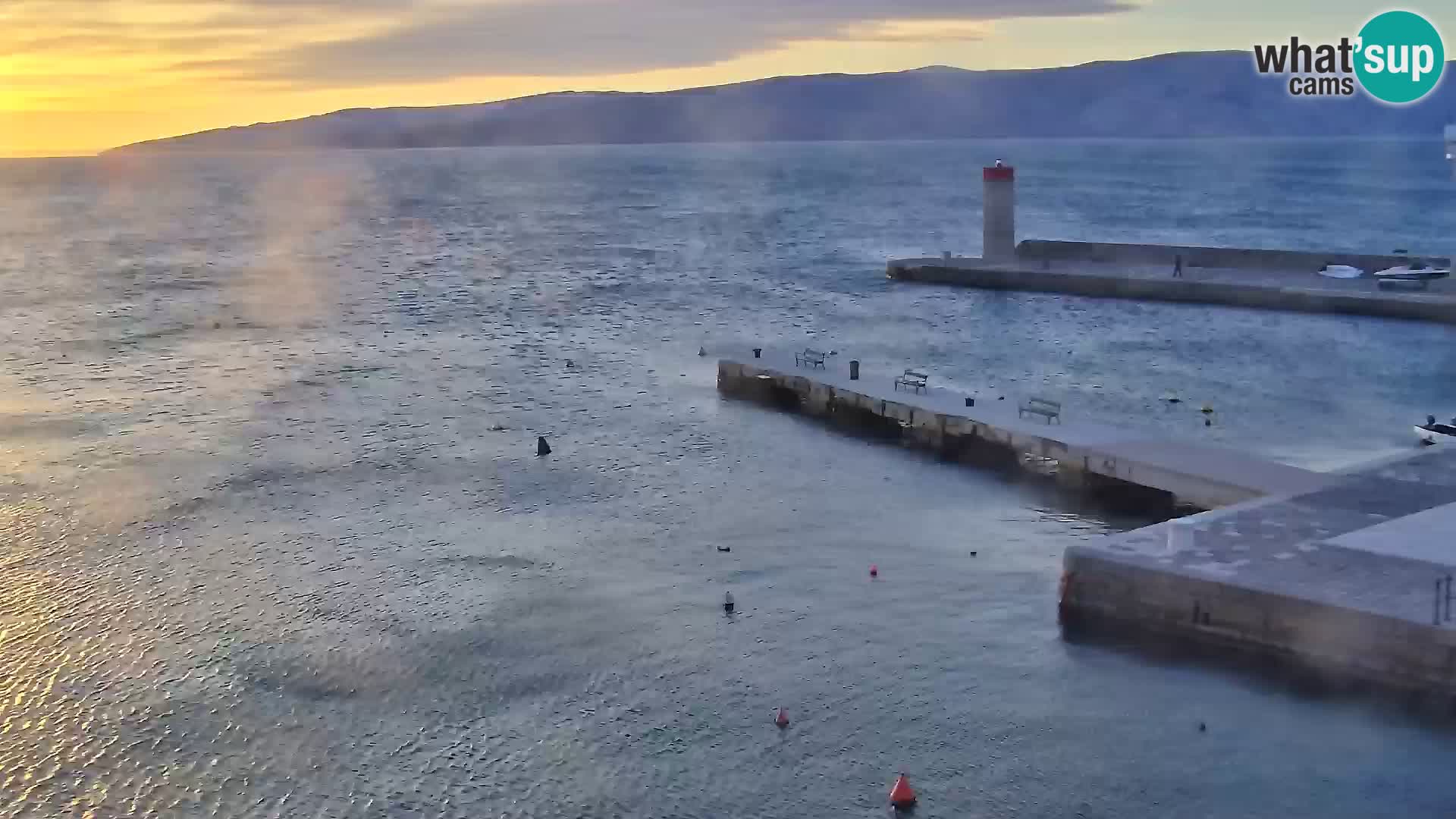 Senj Spletna kamera – pogled na obalo Senja