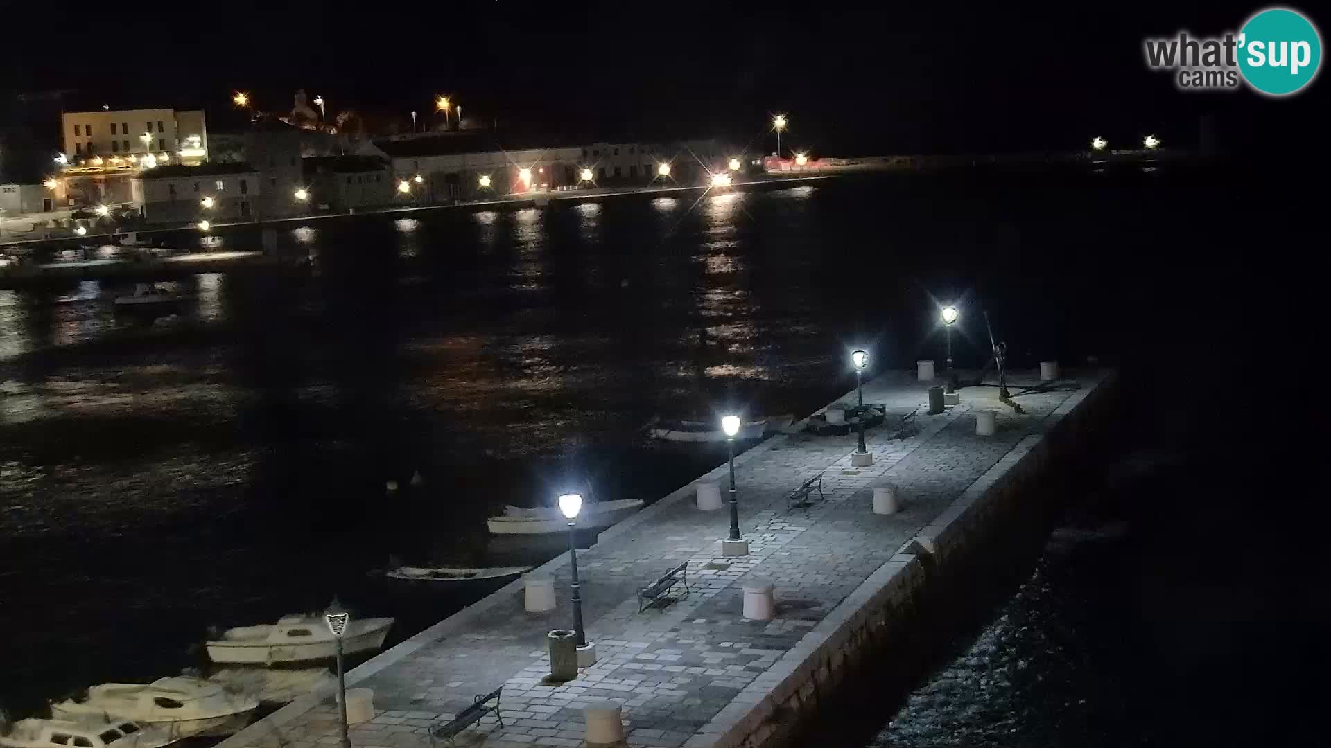 Kamera u živo Senj – Panoramski pogled na senjsku rivu