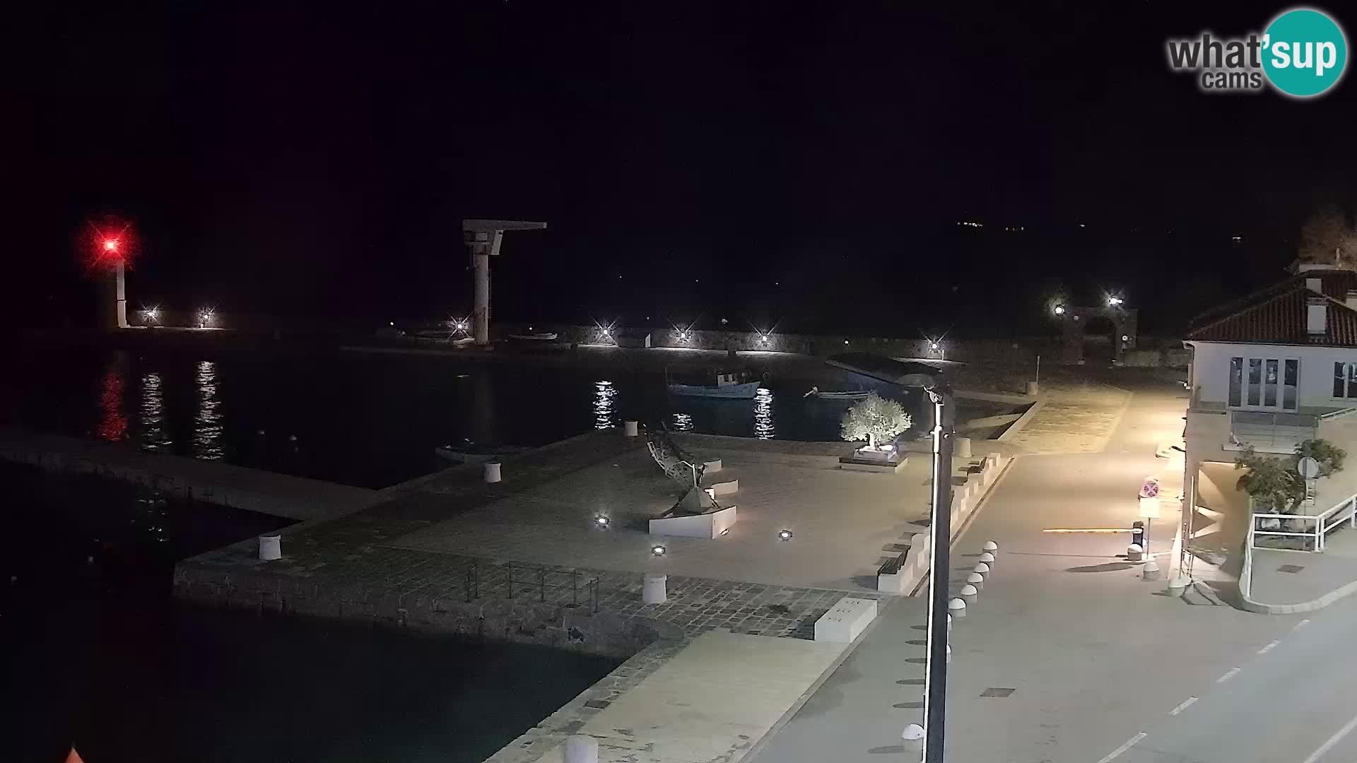 Webcam Senj – Panoramablick auf die Riva Senj