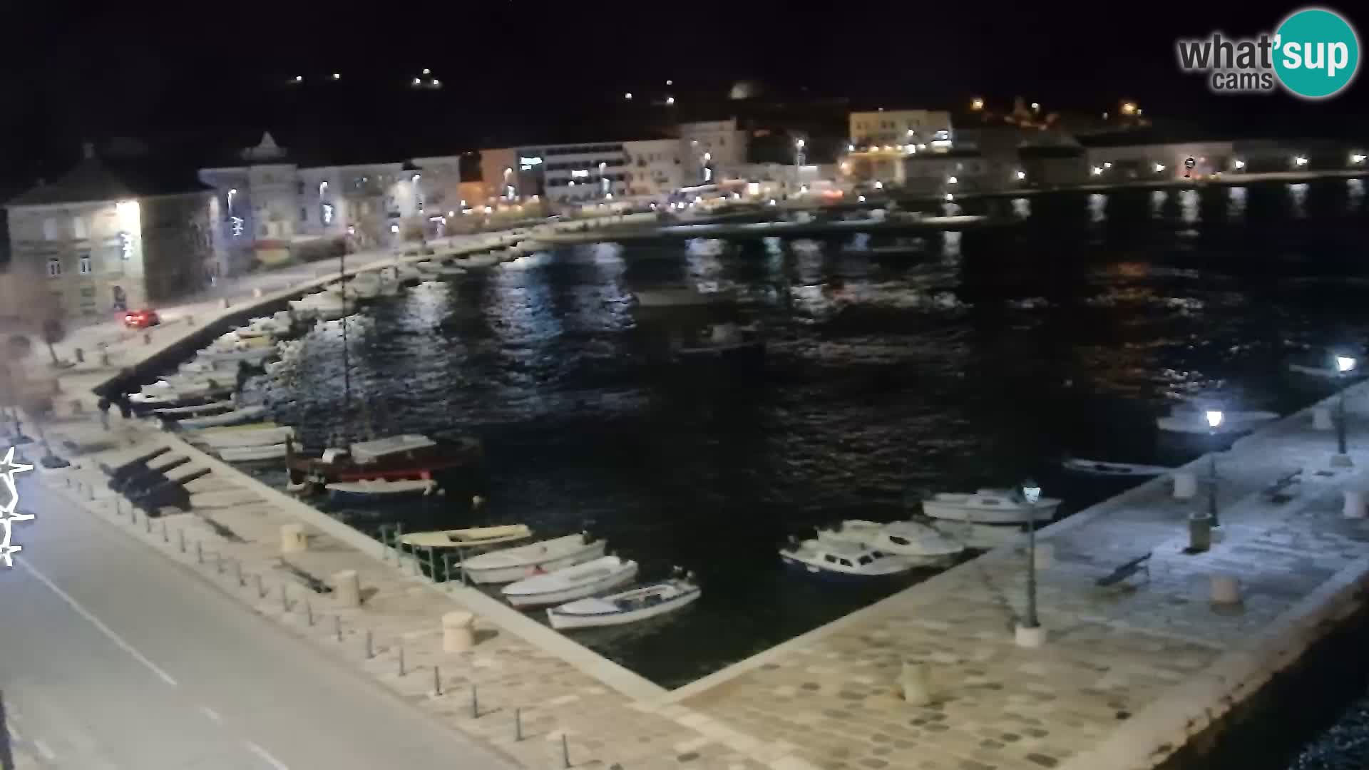 Kamera u živo Senj – Panoramski pogled na senjsku rivu