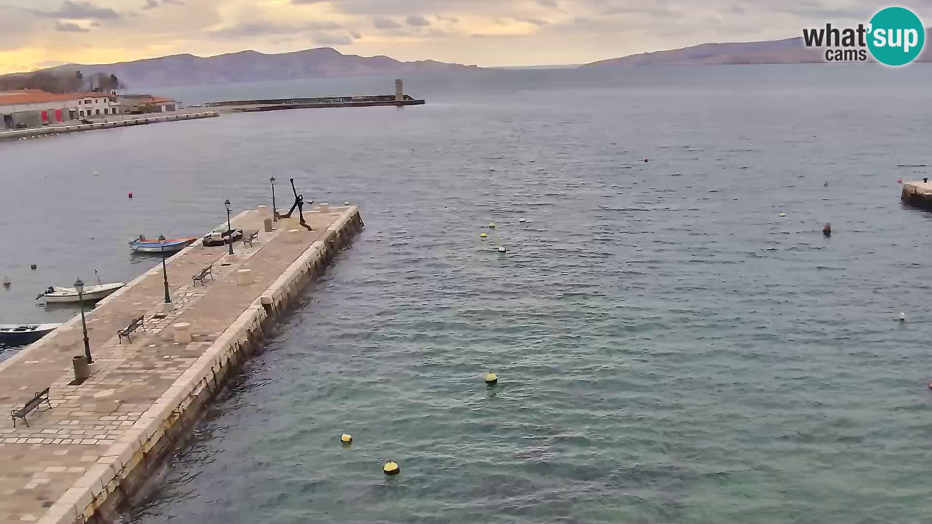 Senj camera en vivo – Vista panorámica de Senj riva