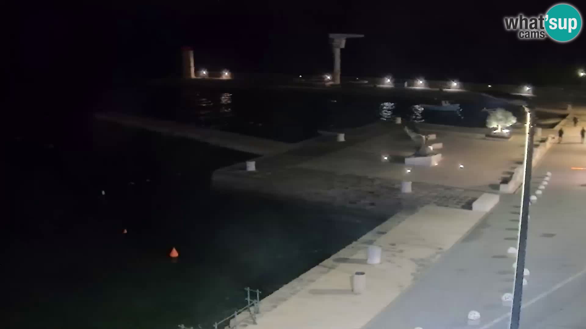 Kamera u živo Senj – Panoramski pogled na senjsku rivu