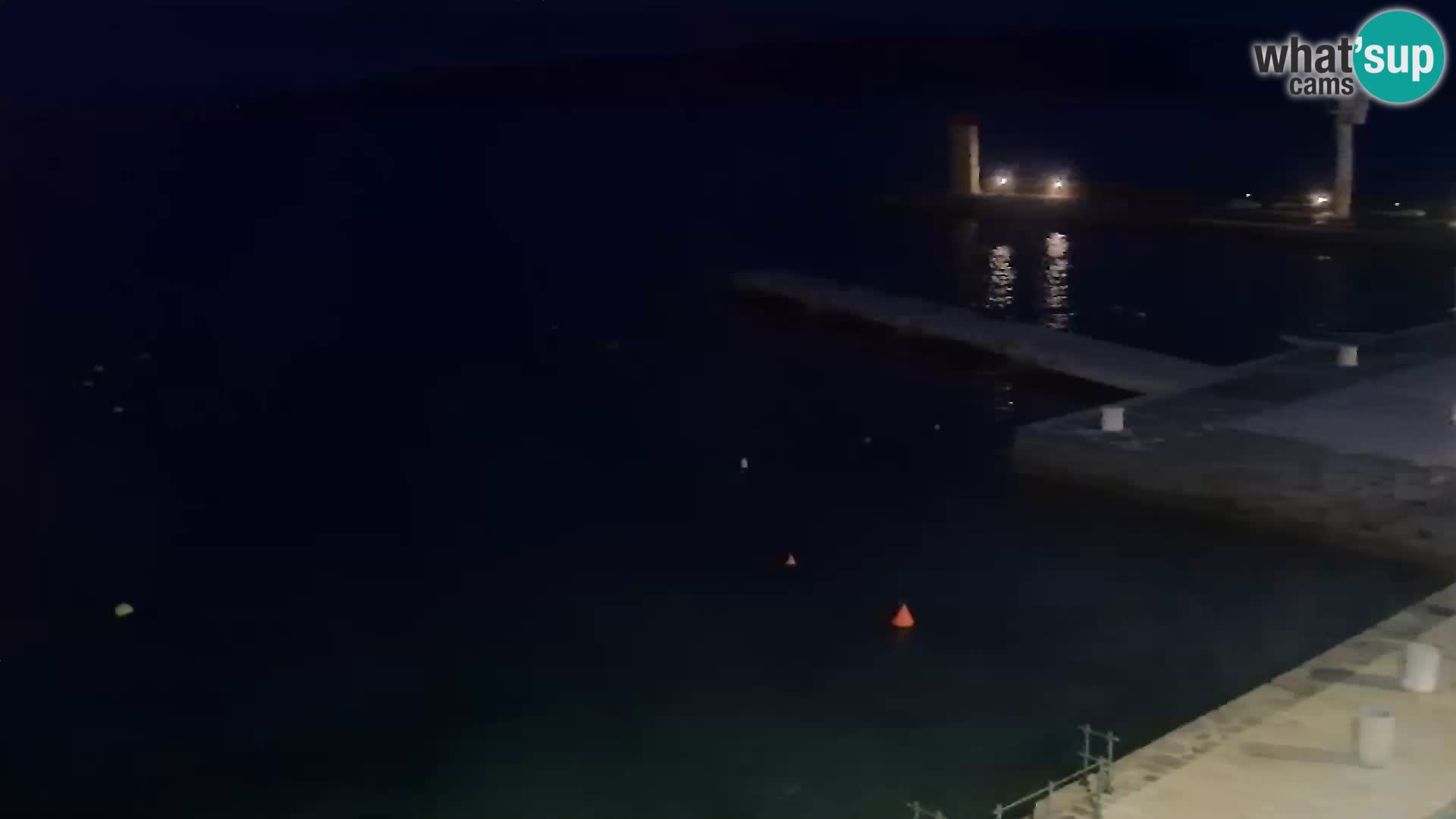 Webcam Senj – Panoramablick auf die Riva Senj