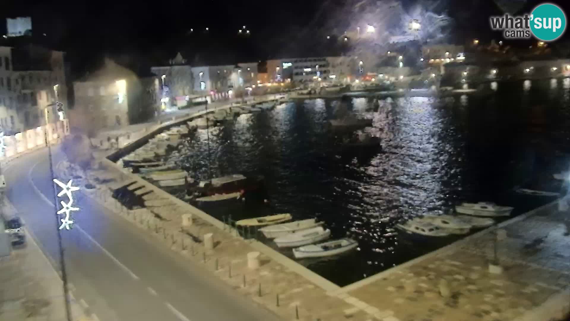 Webcam Senj – Panoramablick auf die Riva Senj
