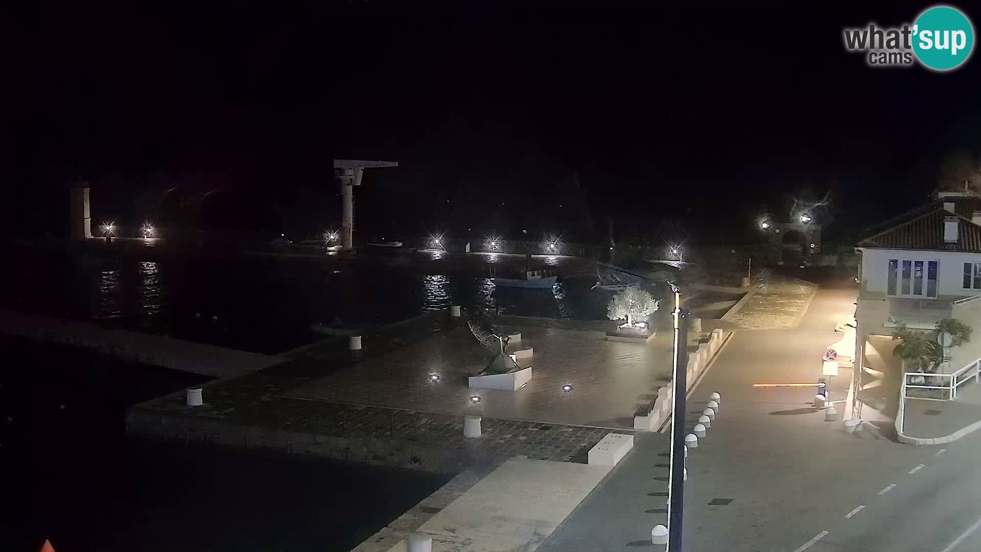 Livecam Senj – Vue panoramique de Senj riva