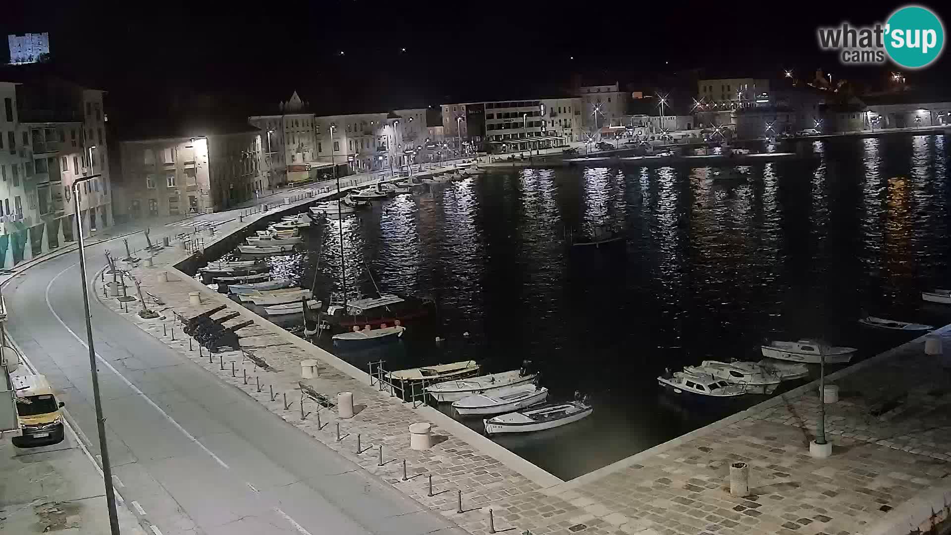 Webcam Senj – Panoramablick auf die Riva Senj