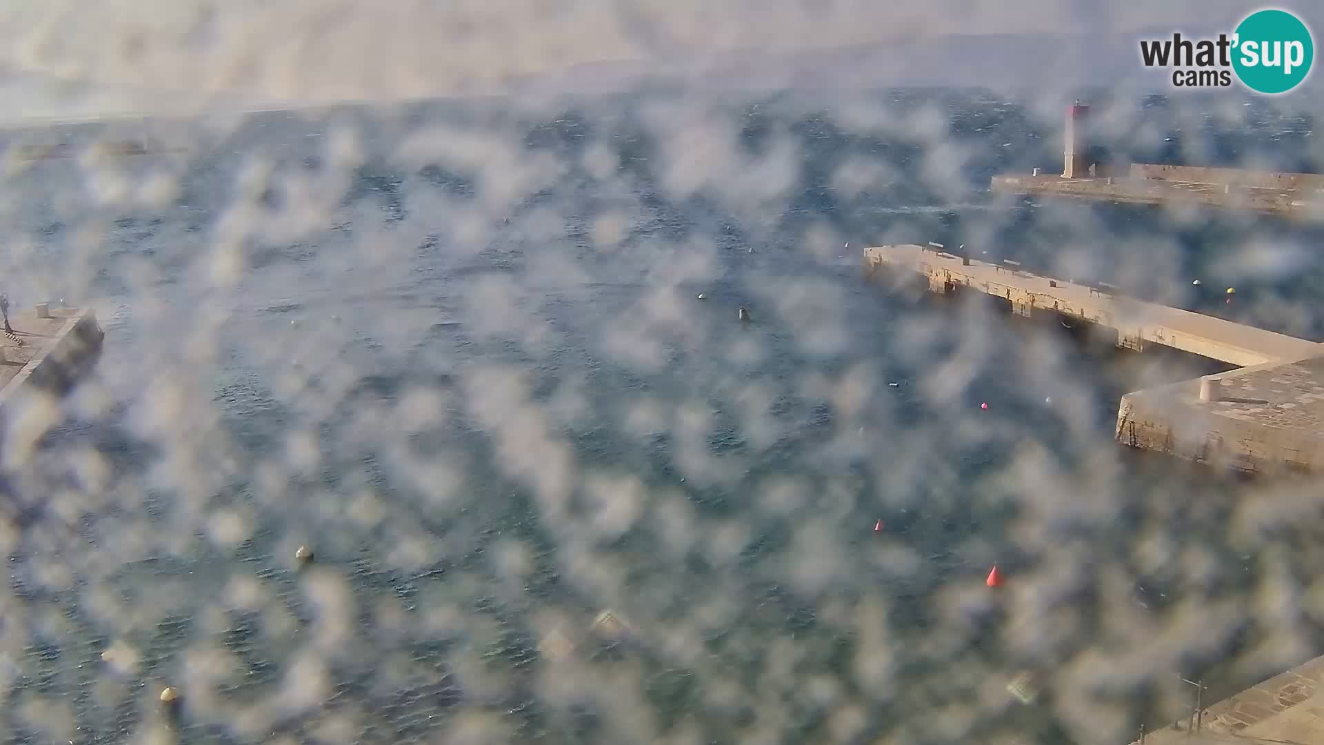 Webcam Senj – Panoramablick auf die Riva Senj