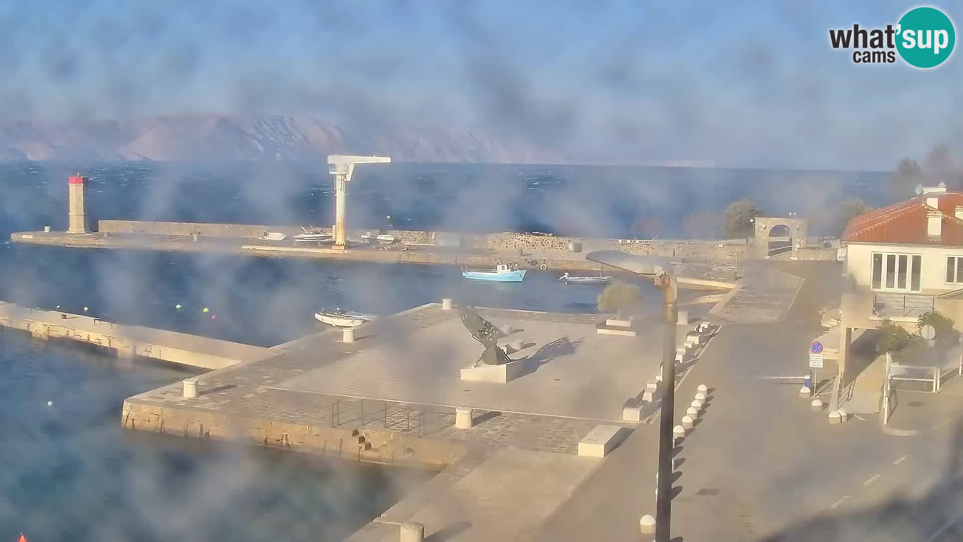 Livecam Senj – Vue panoramique de Senj riva