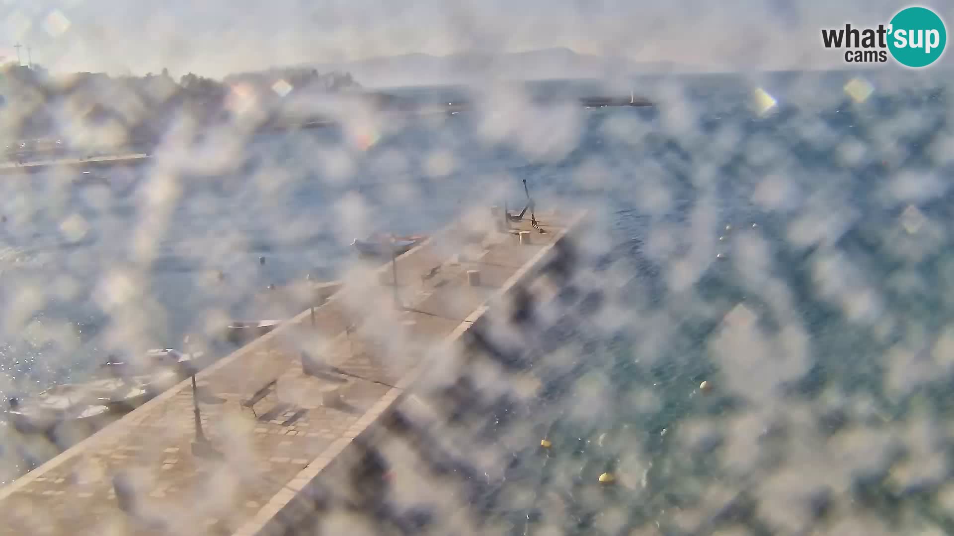 Livecam Senj – Vue panoramique de Senj riva