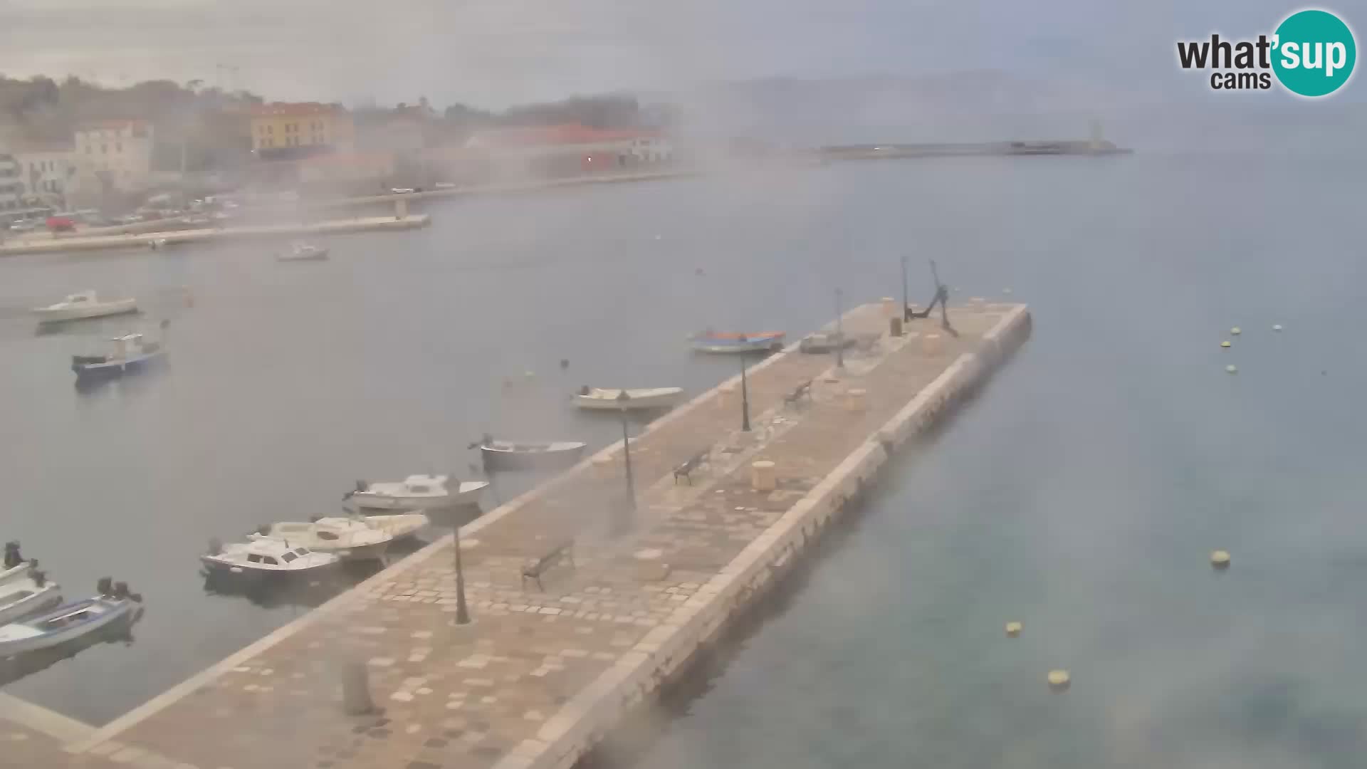 Kamera u živo Senj – Panoramski pogled na senjsku rivu