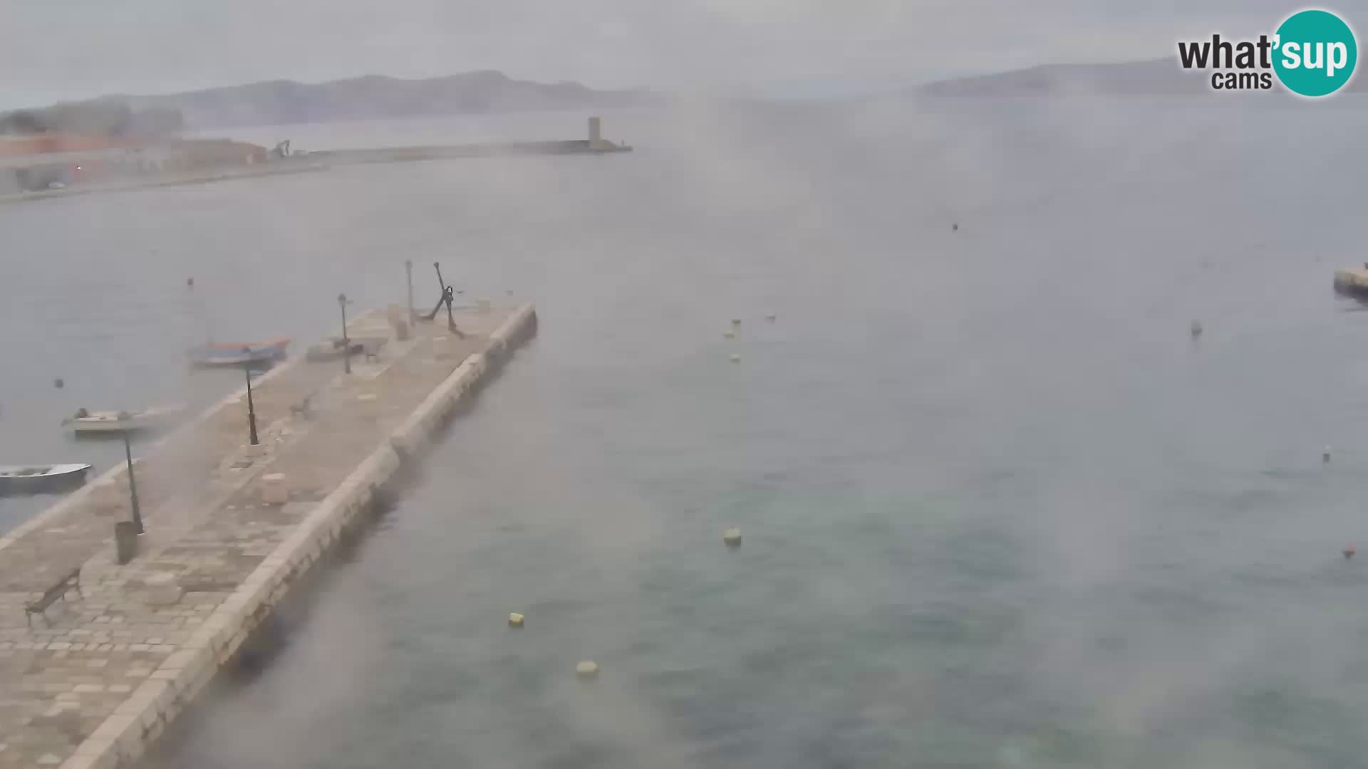 Webcam Senj – Panoramablick auf die Riva Senj