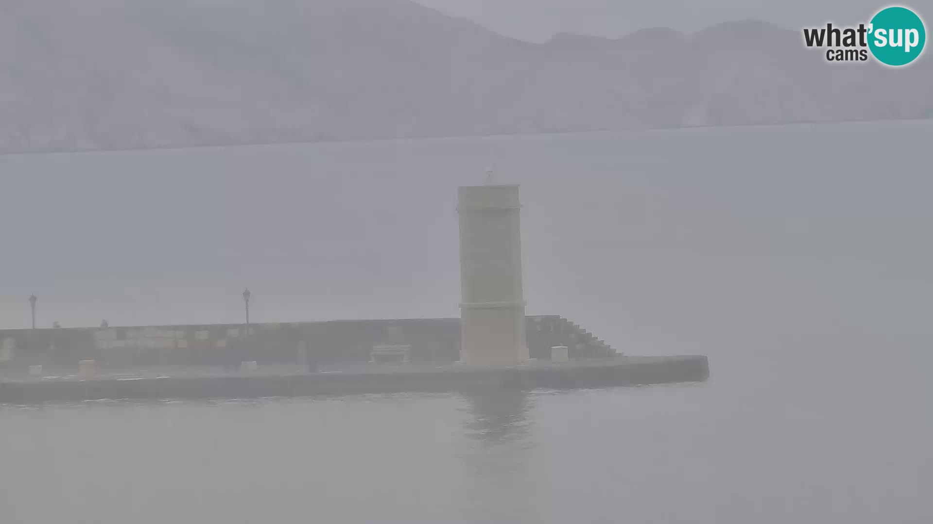 Livecam Senj – Vue panoramique de Senj riva