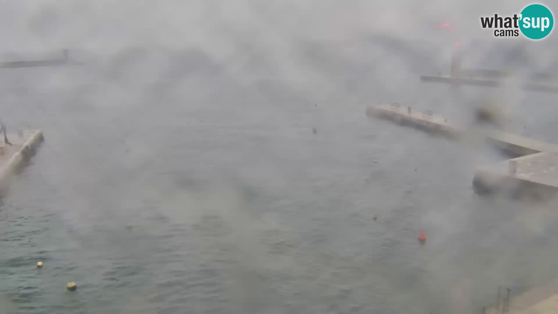 Livecam Senj – Vue panoramique de Senj riva