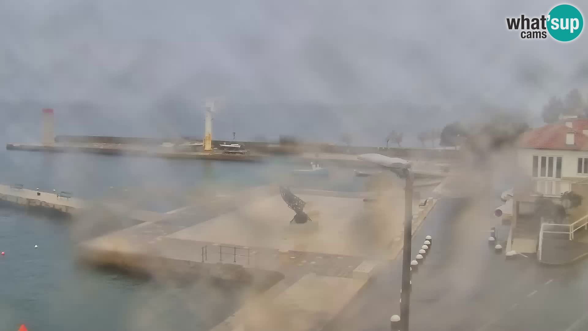 Livecam Senj – Vue panoramique de Senj riva