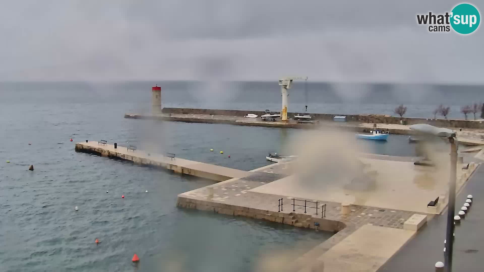 Webcam Senj – Panoramablick auf die Riva Senj