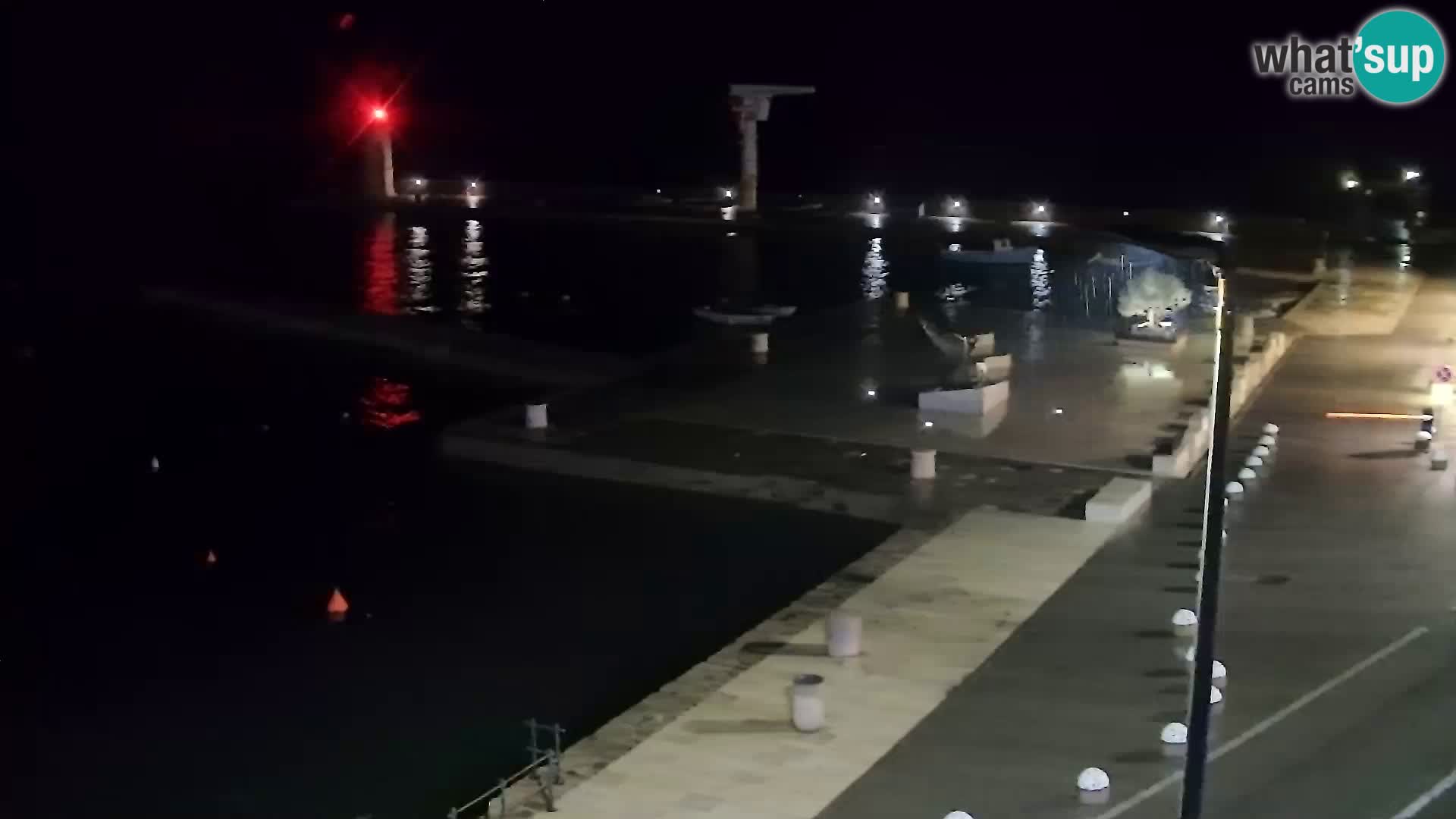 Webcam Senj – Panoramablick auf die Riva Senj