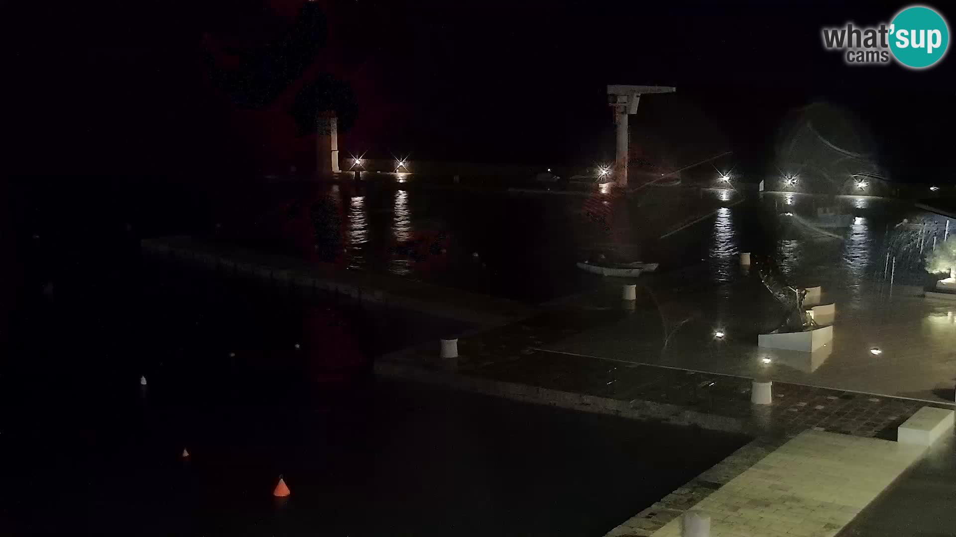 Livecam Senj – Vue panoramique de Senj riva