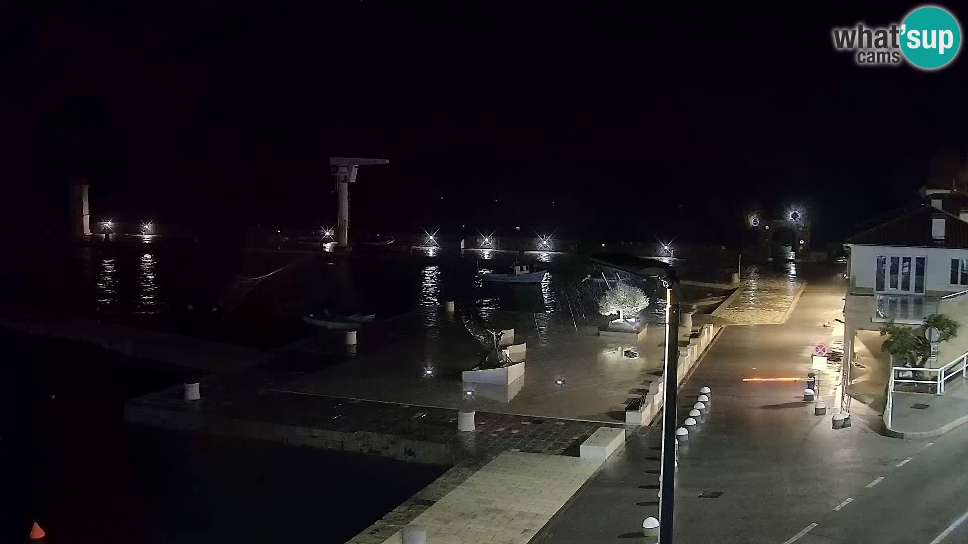 Livecam Senj – Vue panoramique de Senj riva