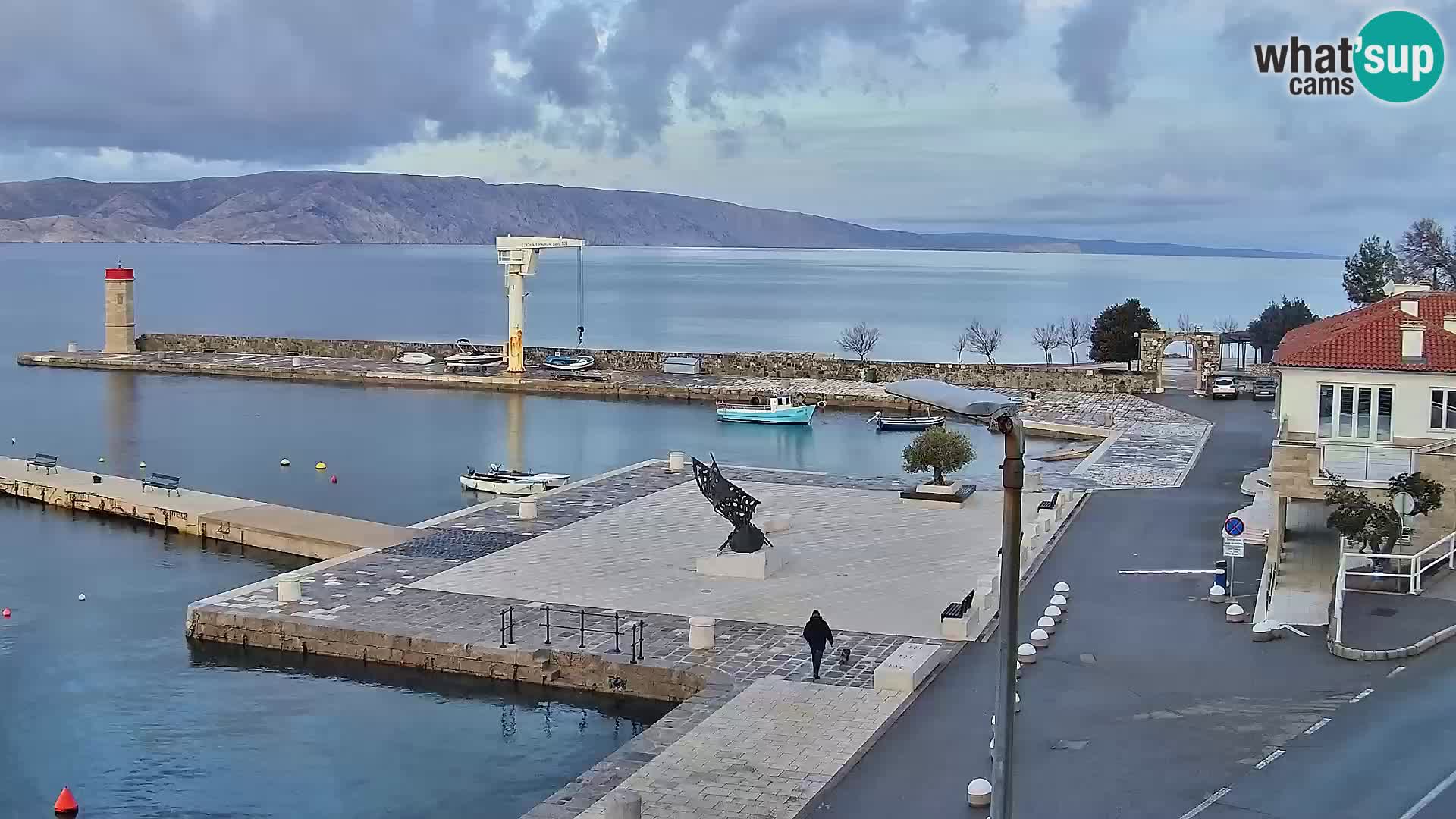 Webcam Segna – Panorama dell’lungomare di Senj