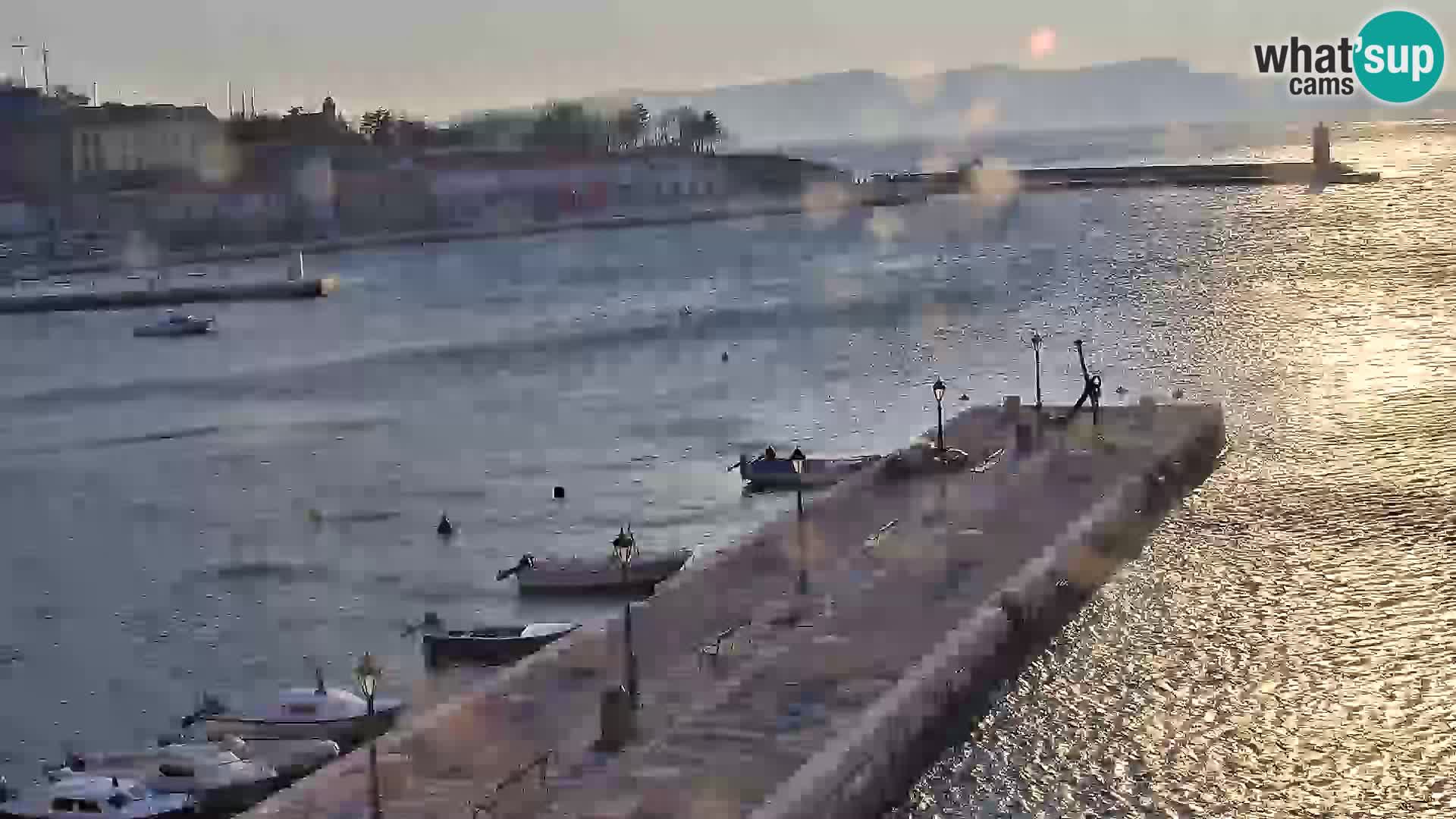 Webcam Senj – Panoramablick auf die Riva Senj