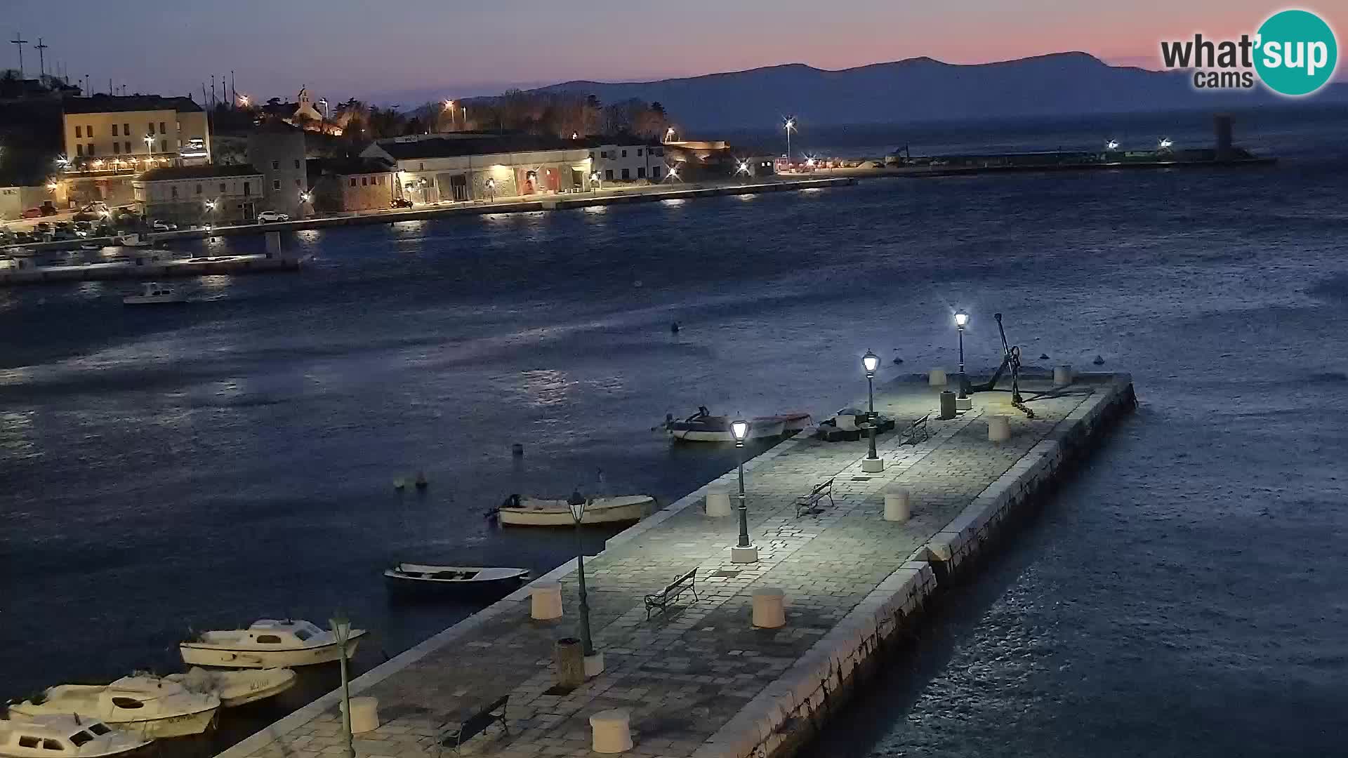 Senj Webcam – Panoramic view of Senj riva