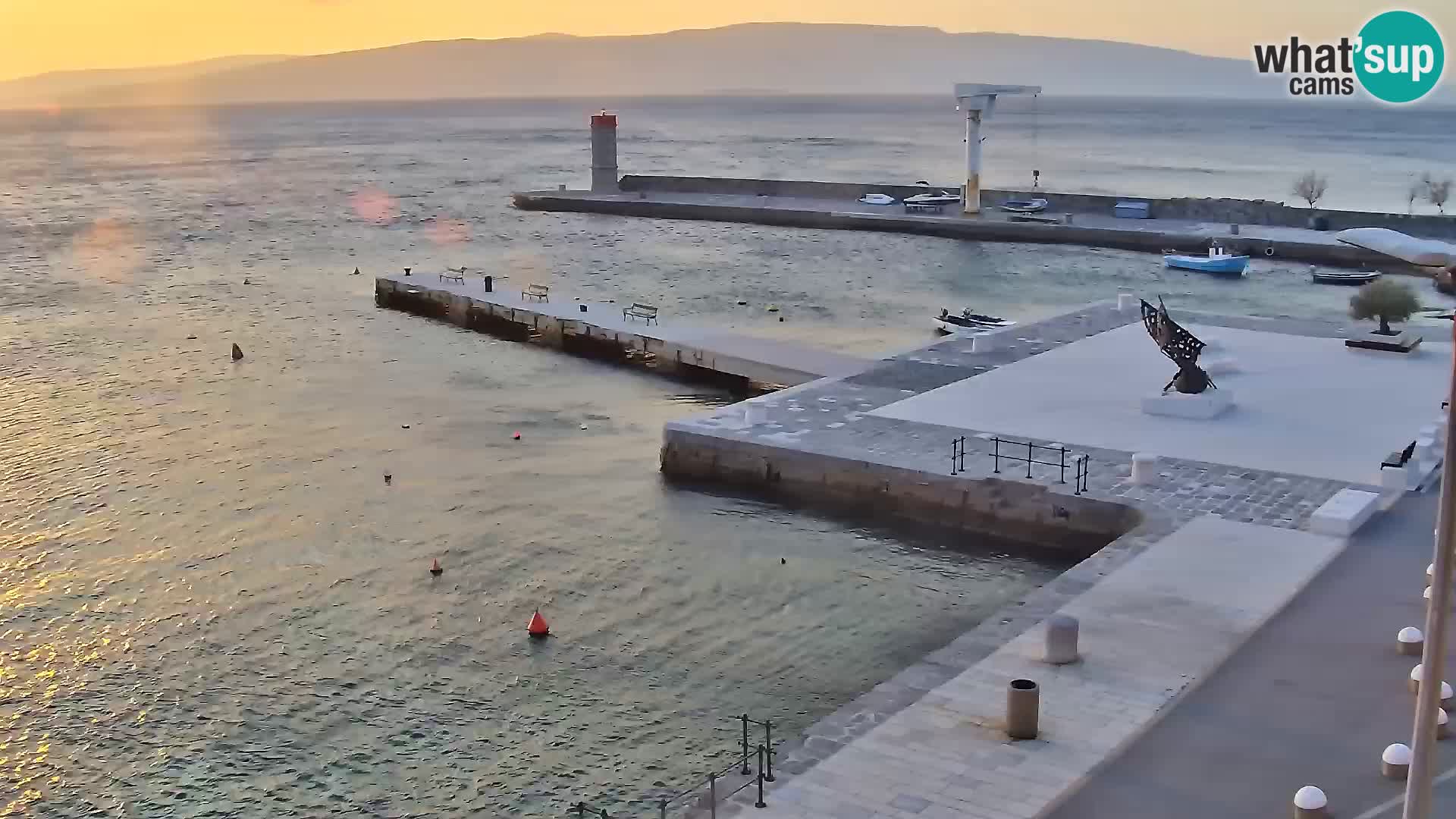 Senj Spletna kamera – pogled na obalo Senja