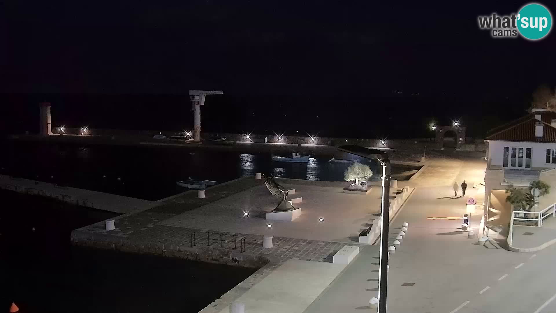 Webcam Senj – Panoramablick auf die Riva Senj