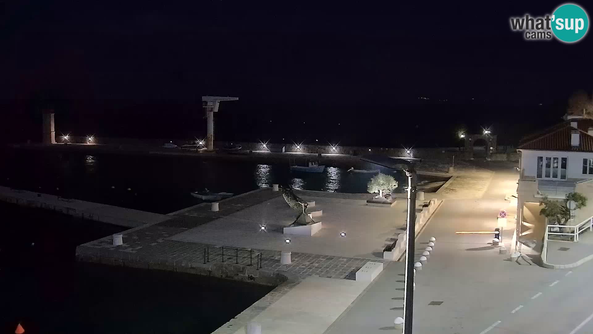 Kamera u živo Senj – Panoramski pogled na senjsku rivu