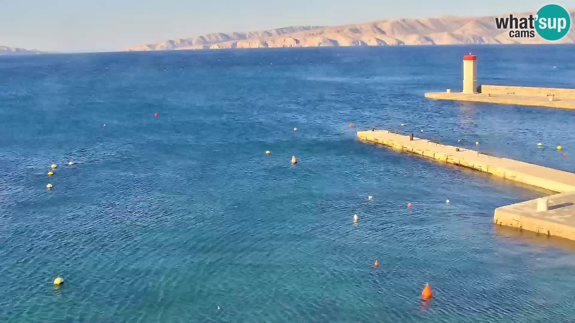 Webcam Senj – Panoramablick auf die Riva Senj