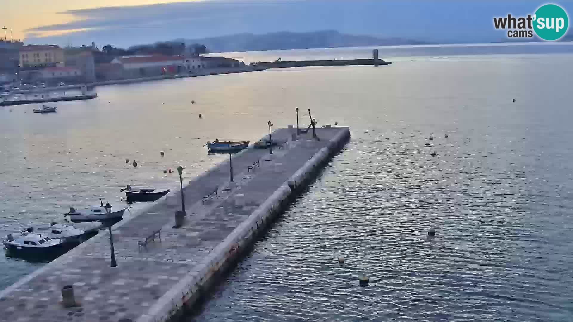 Senj Webcam – Panoramic view of Senj riva