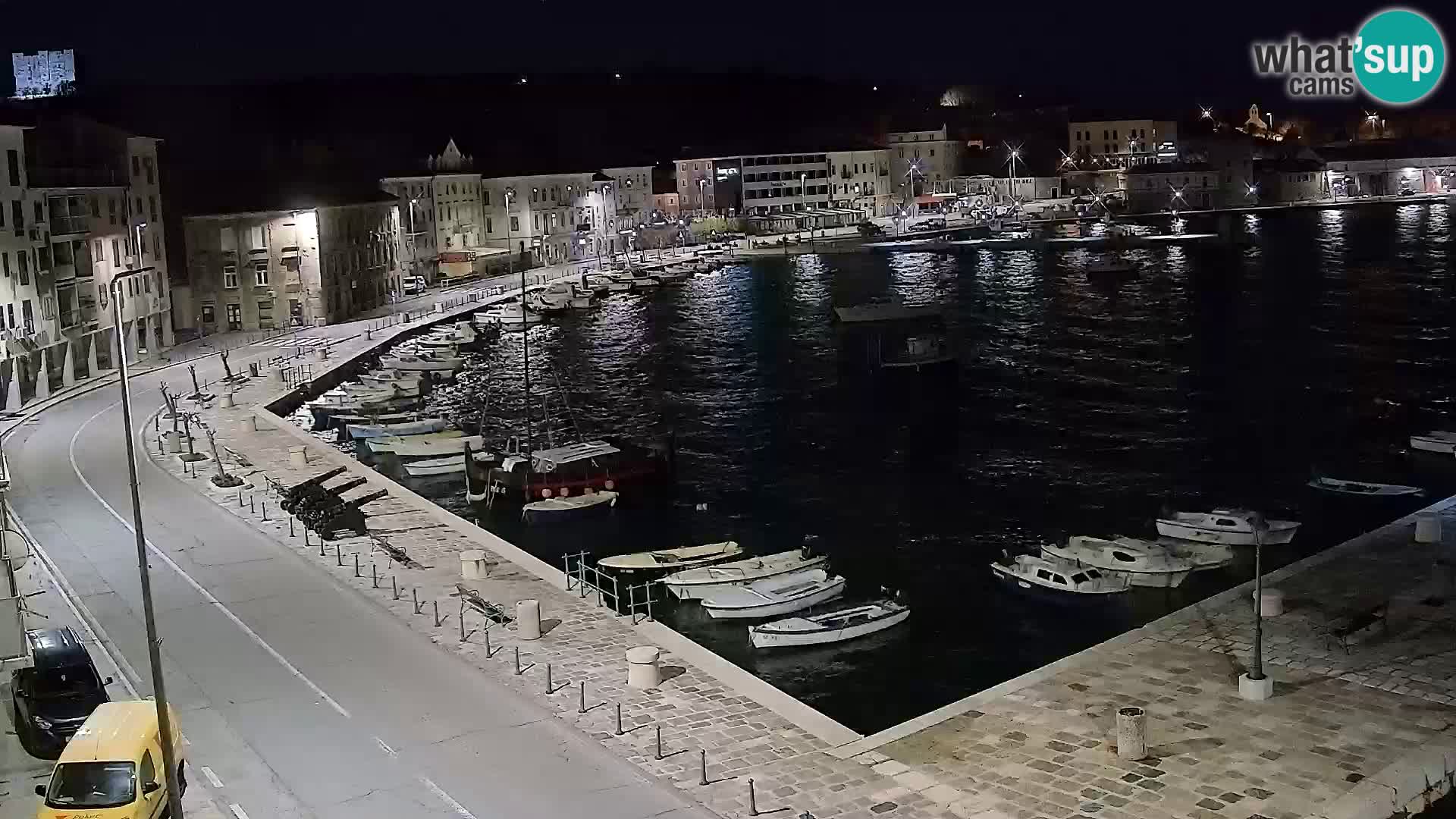 Webcam Senj – Panoramablick auf die Riva Senj