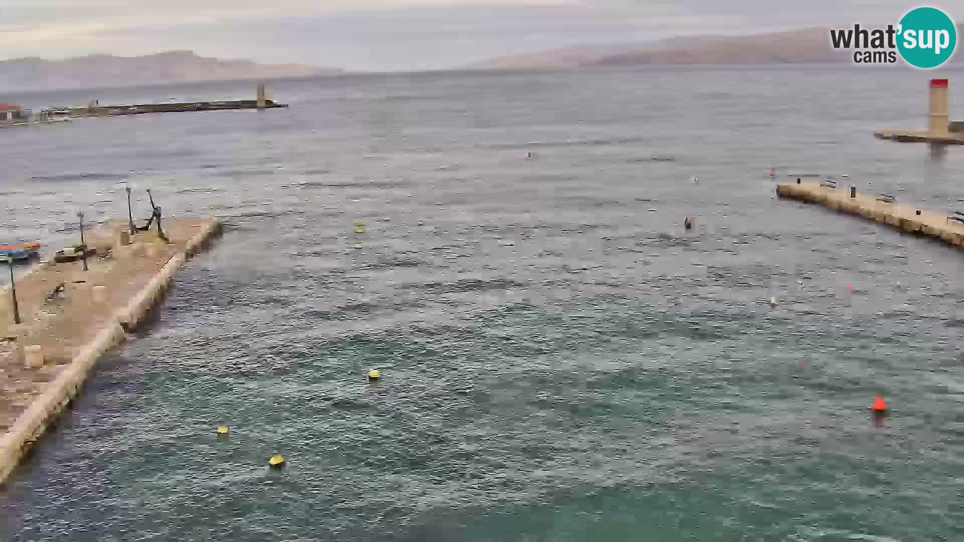 Webcam Senj – Panoramablick auf die Riva Senj