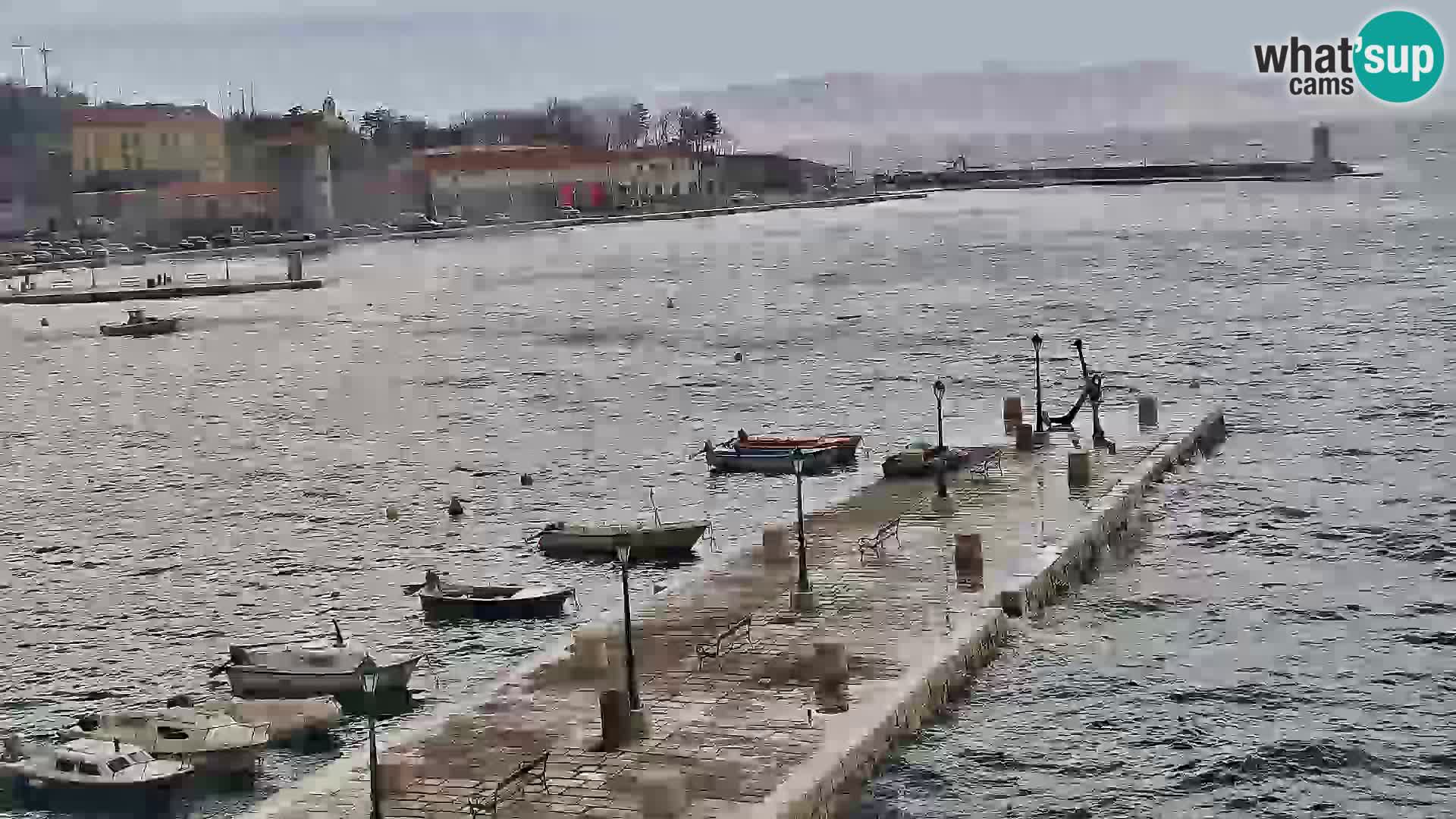 Senj Webcam – Panoramic view of Senj riva