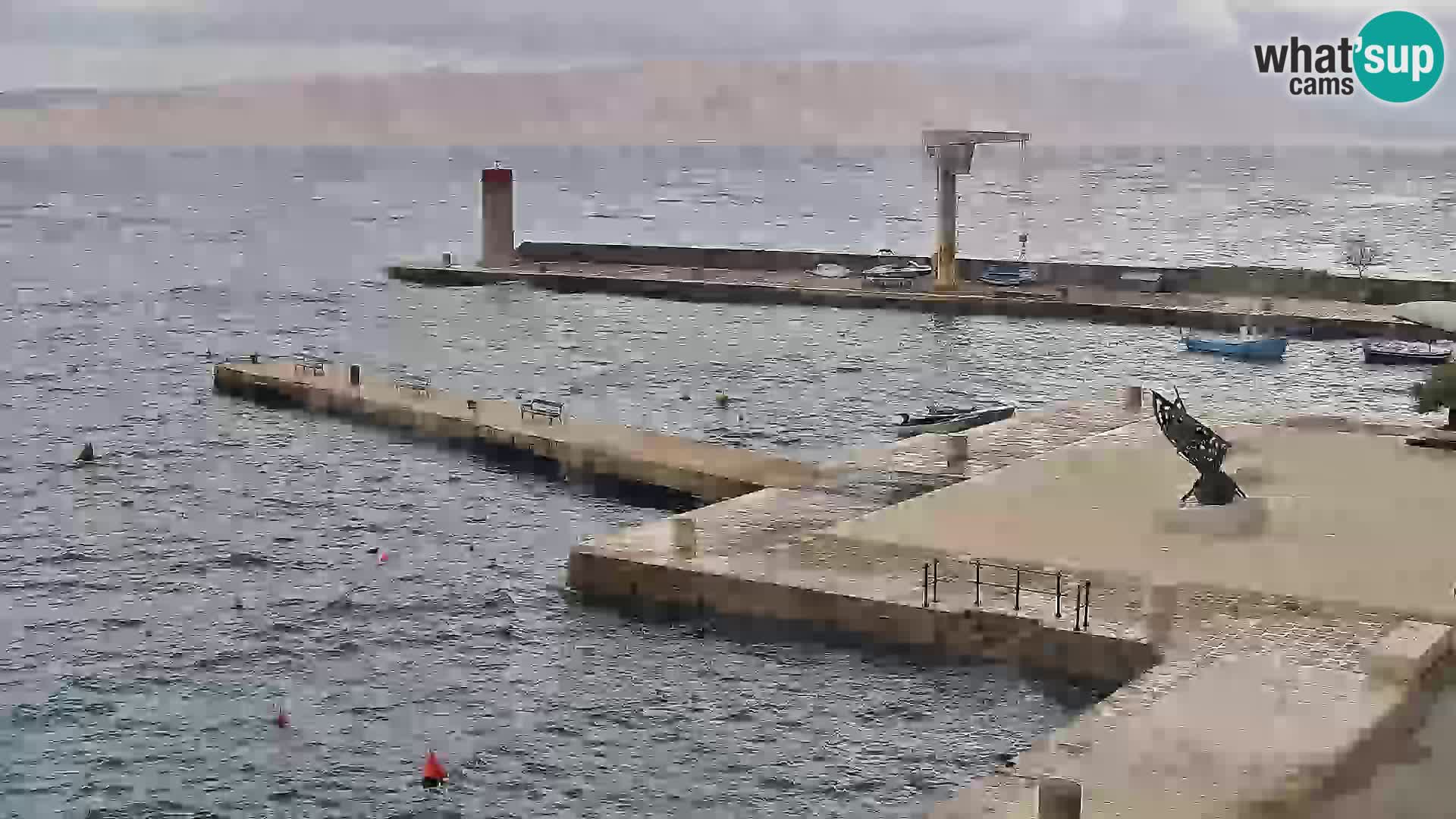 Webcam Segna – Panorama dell’lungomare di Senj