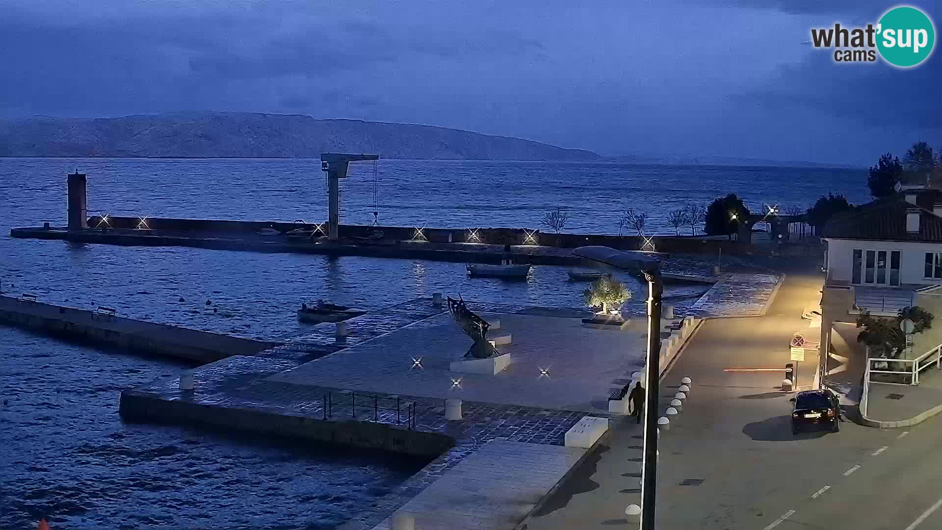 Kamera u živo Senj – Panoramski pogled na senjsku rivu