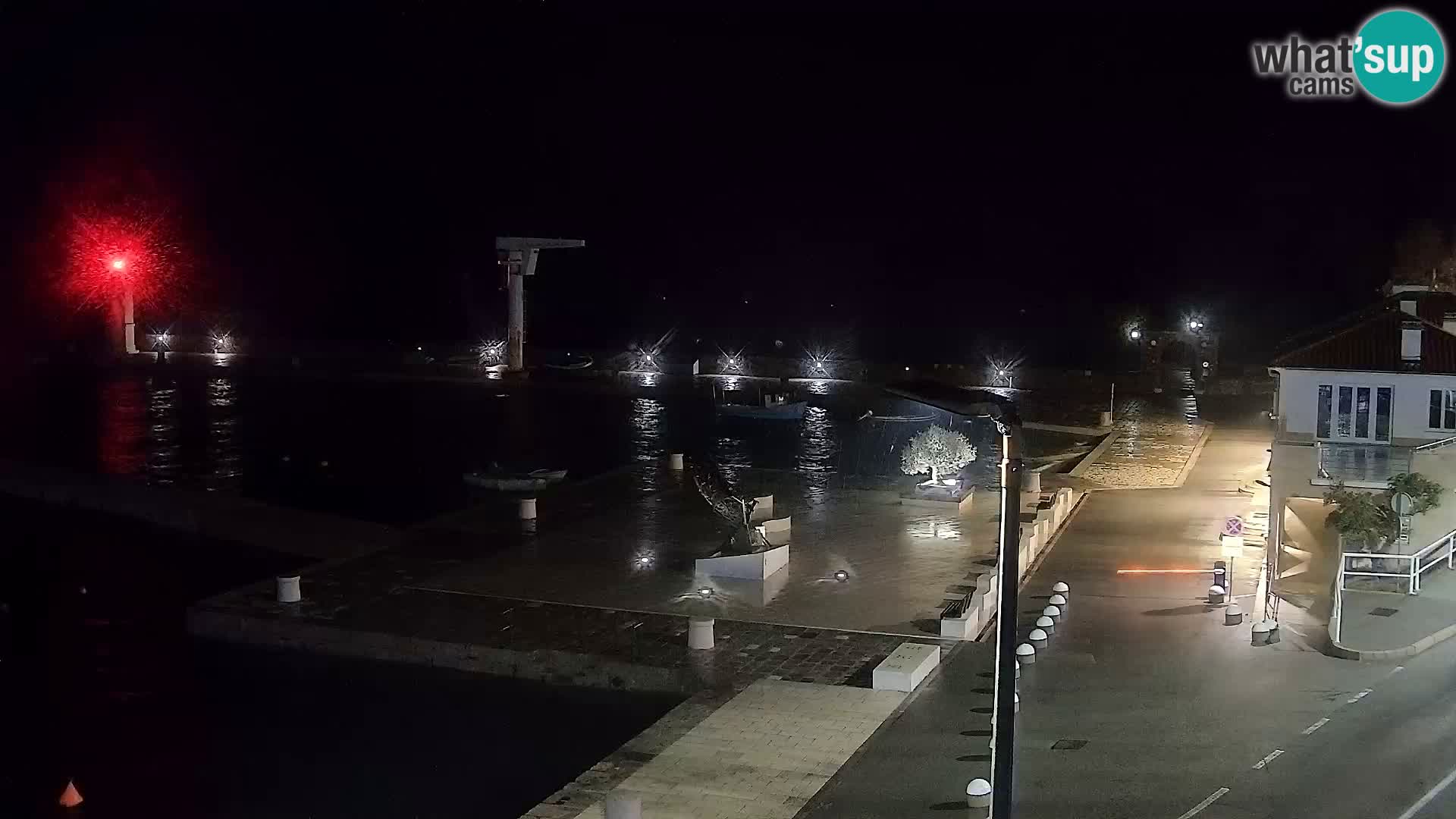 Livecam Senj – Vue panoramique de Senj riva