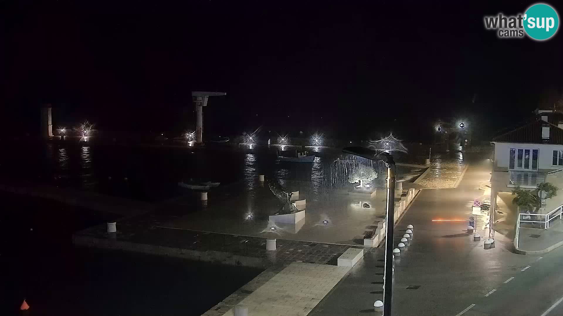 Webcam Senj – Panoramablick auf die Riva Senj