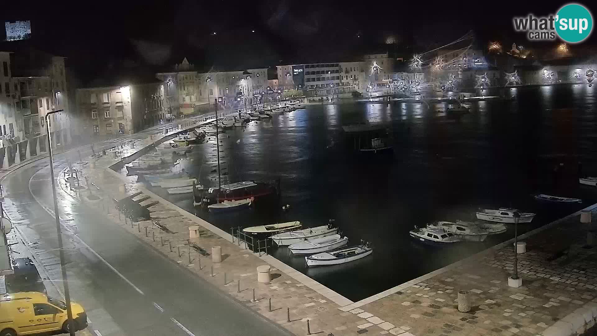 Livecam Senj – Vue panoramique de Senj riva