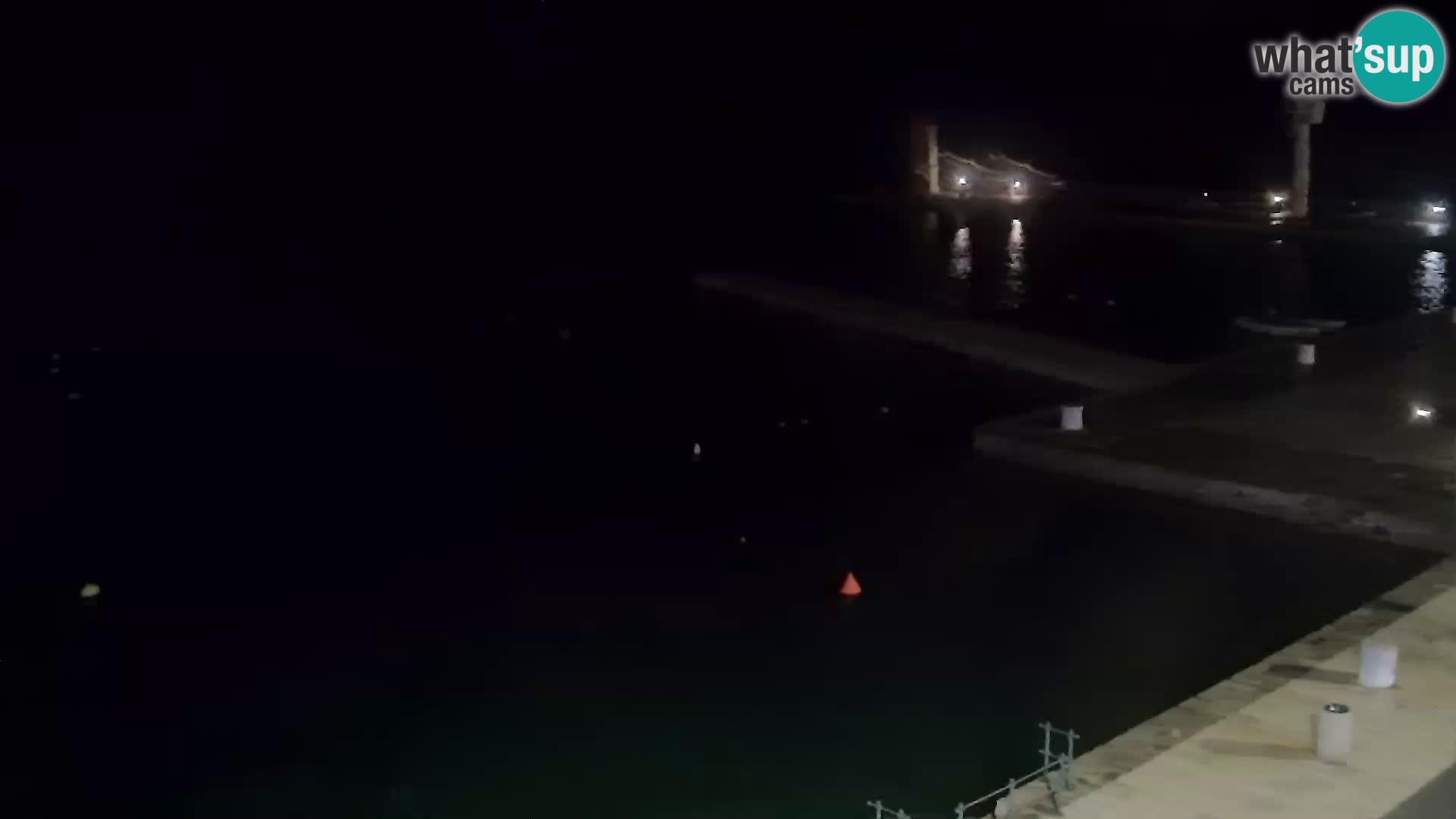 Livecam Senj – Vue panoramique de Senj riva