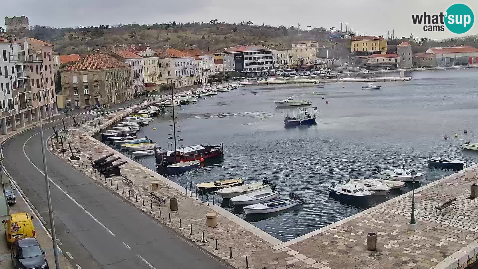 Webcam Senj – Panoramablick auf die Riva Senj