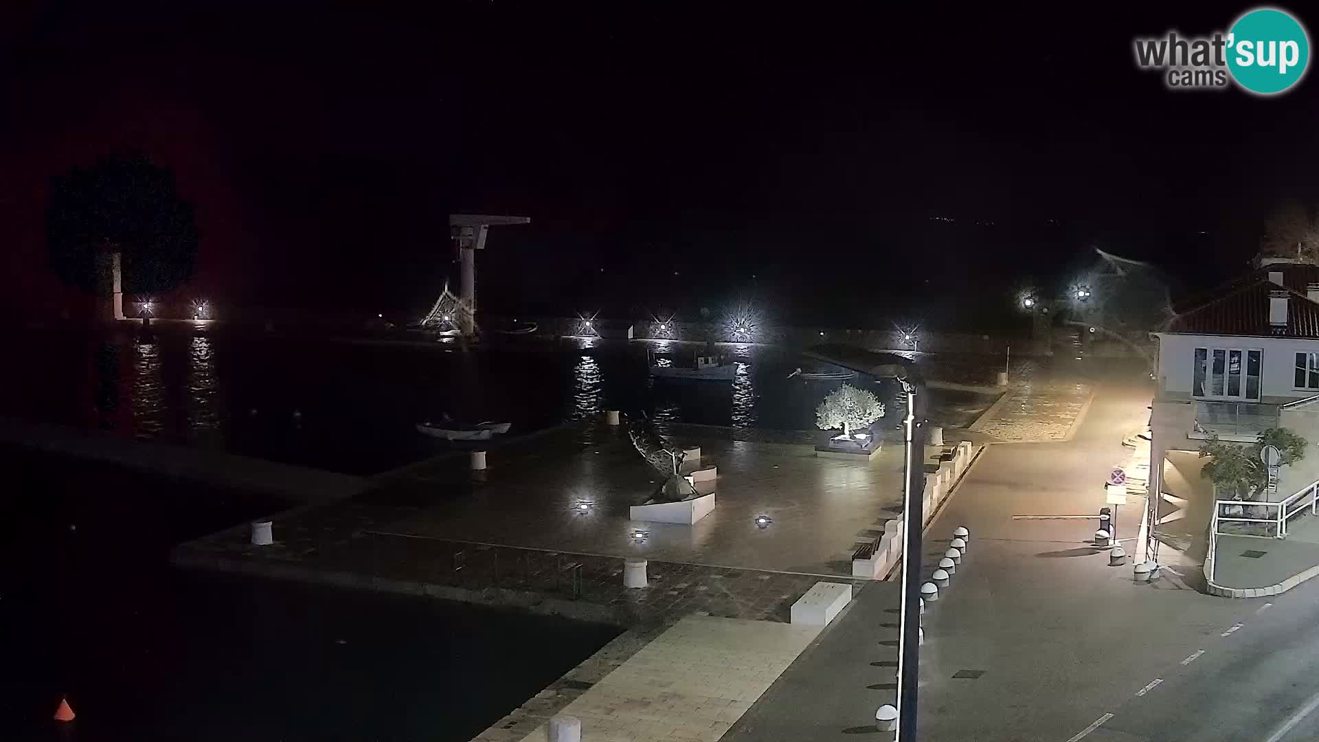 Webcam Senj – Panoramablick auf die Riva Senj